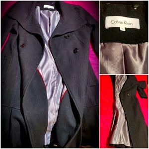 Calvin Klein peacoat.